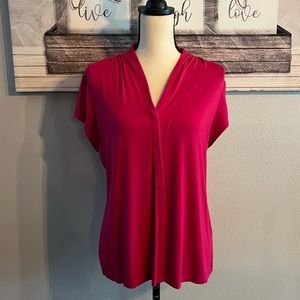 ♥️Tahari Woman’s Fuchsia Pink Top Size XL
